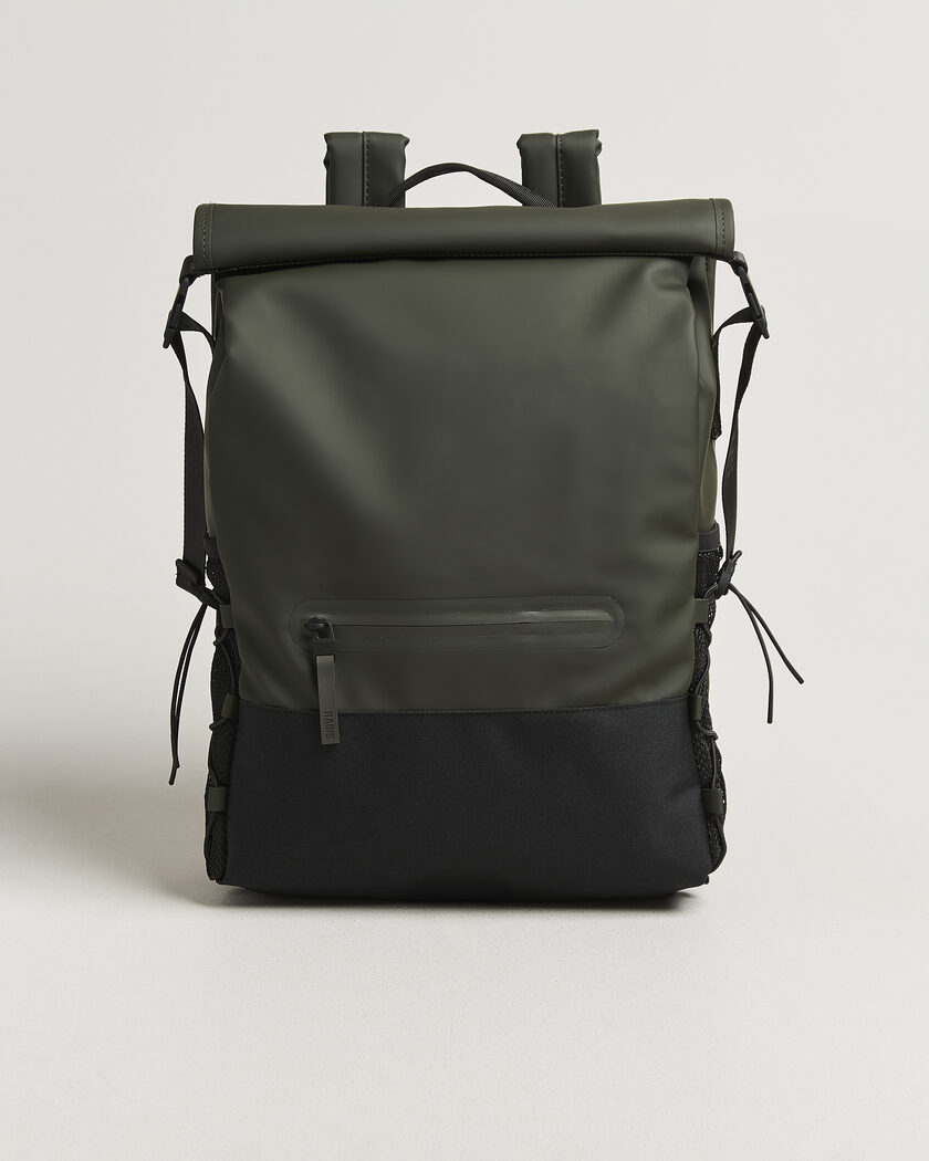 RAINS Trail Mountaineer Rolltop Backpack Green – Grønn