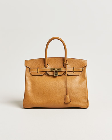 Hermès Pre-Owned Birkin 35 Ardennes Gold – Brun