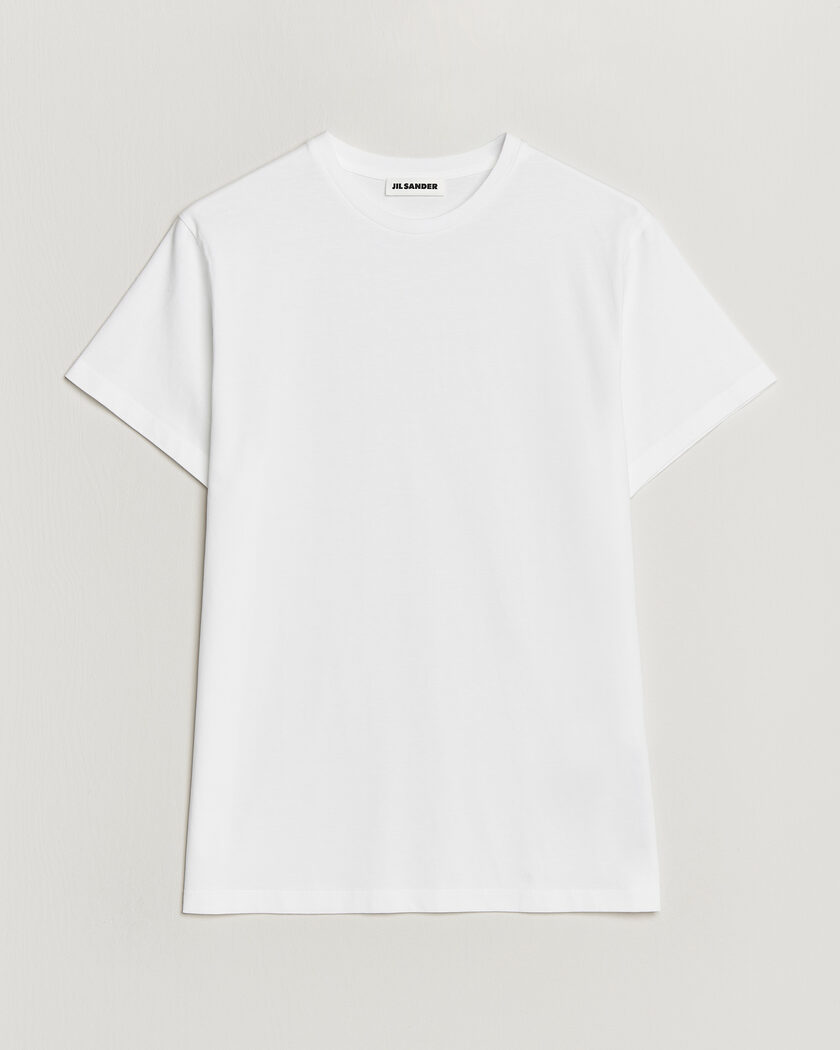 Jil Sander Short Sleeve Basic T-Shirt White – Hvit