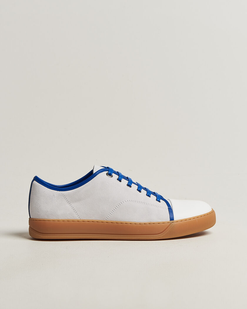 Lanvin DBB1 Nappa Cap Toe Sneaker White/Blue – Hvit