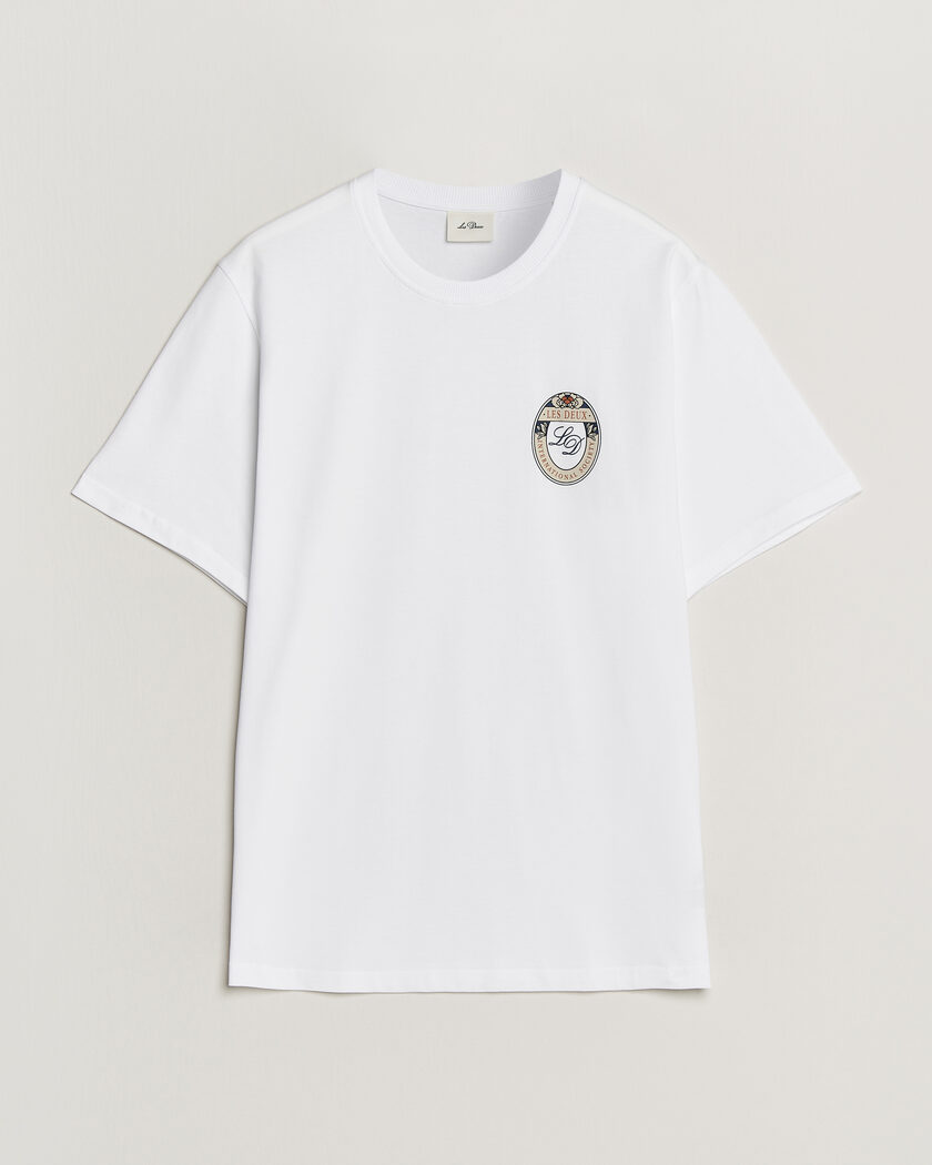 LES DEUX Brday Emblem T-Shirt White – Hvit