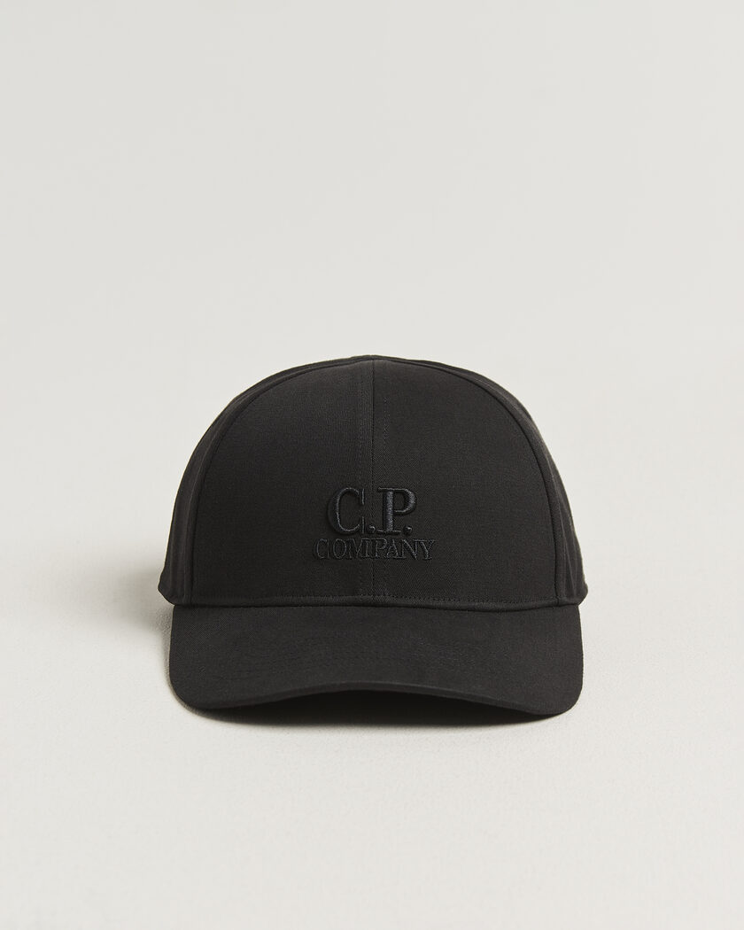 C.P. Company Cotton Gabardine Cap Black – Svart