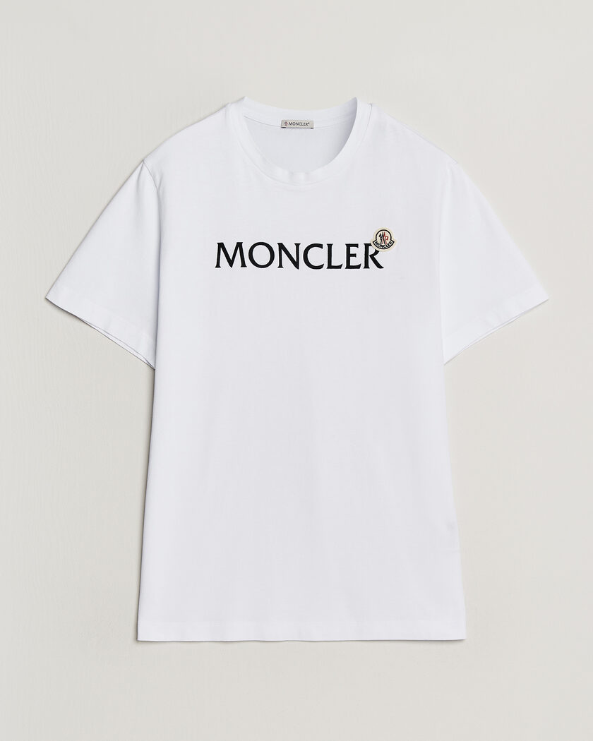 Moncler Lettering Logo T-Shirt White – Hvit