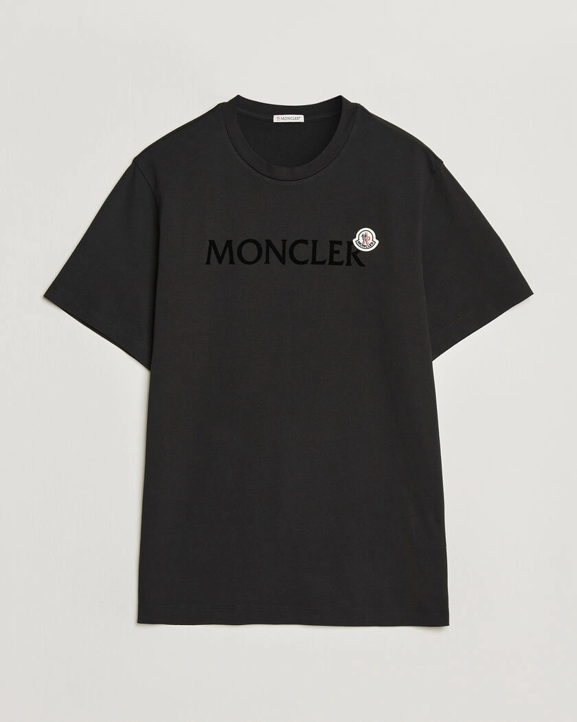 Moncler Lettering Logo T-Shirt Black – Svart