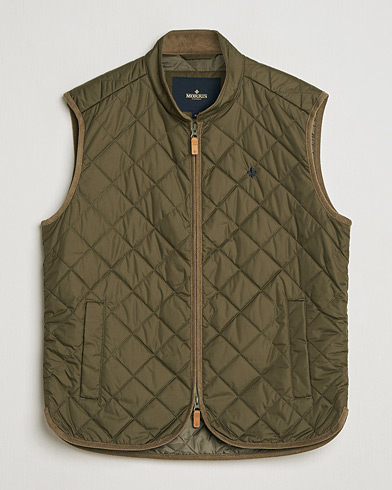 Morris Teddy Quilted Vest Green – Grønn