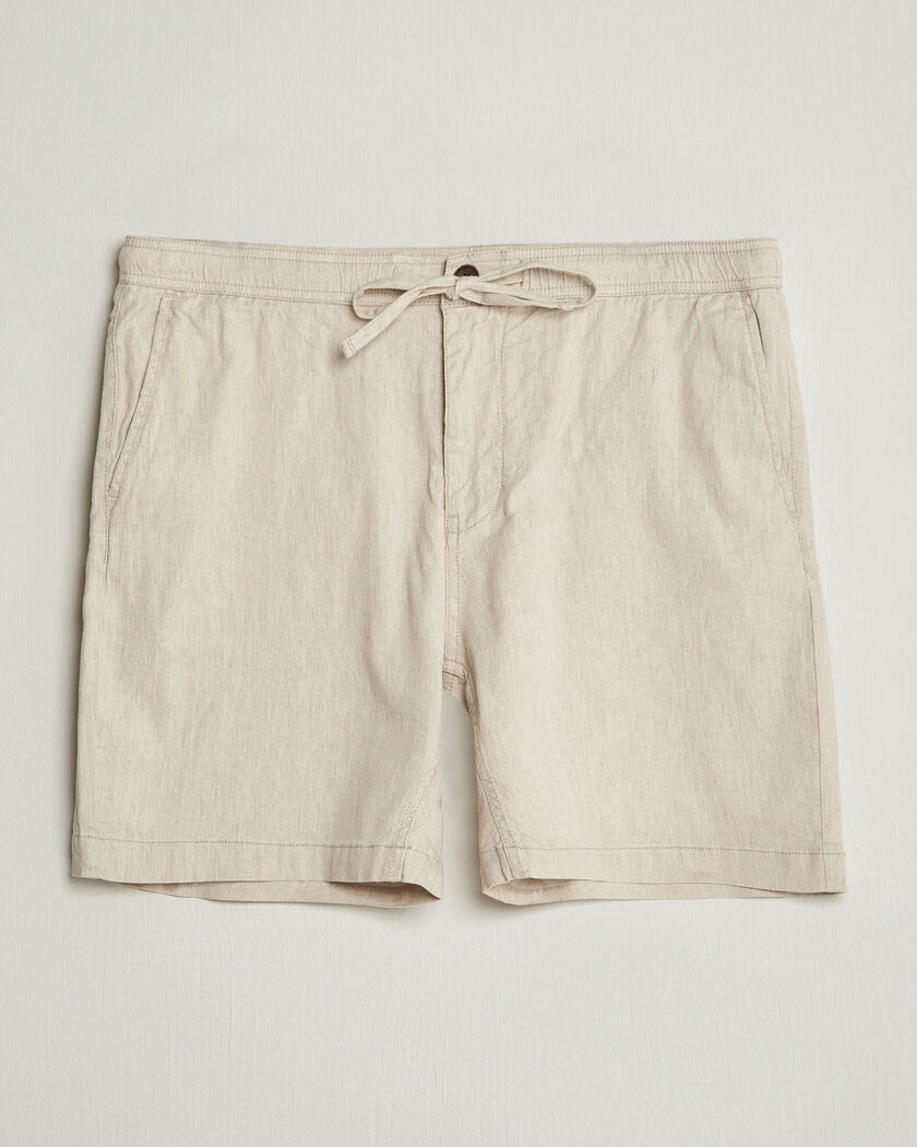 Morris Fenix Linen Shorts Khaki – Beige