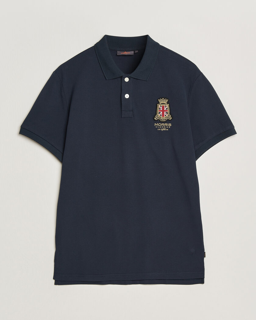 Morris Barton Pique Navy – Blå