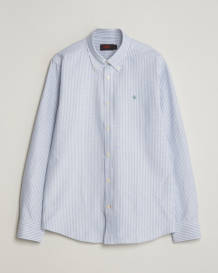 Morris Douglas Striped Oxford Shirt Dark Blue – Blå