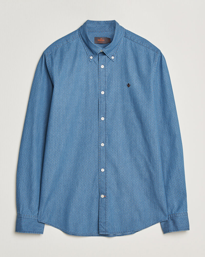 Morris Denim Printed Shirt Blue – Blå