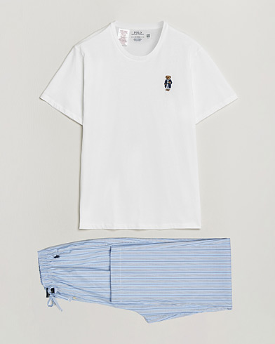 Polo Ralph Lauren Cotton Pyjama Set Andrew Stripe/White – Flerfarget