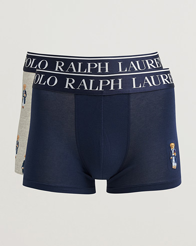 Polo Ralph Lauren 2-Pack Cotton Trunk Navy/Taylor Heather – Flerfarget