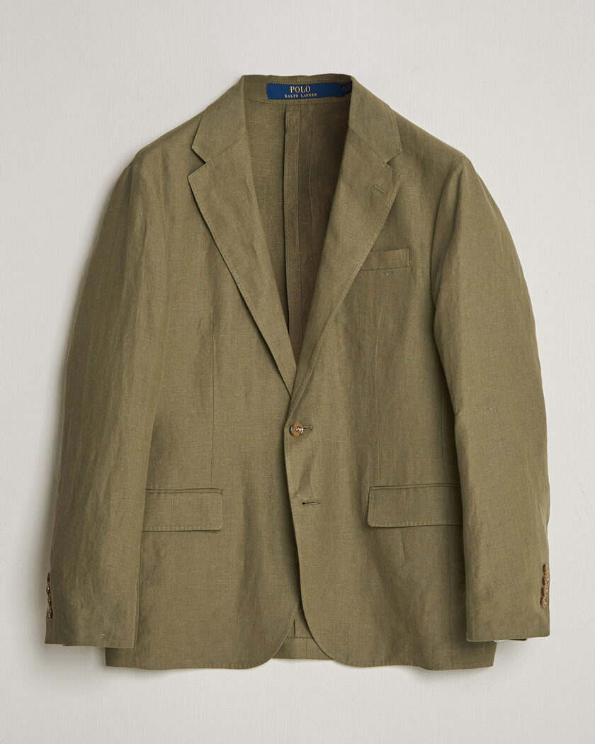 Polo Ralph Lauren Linen Sportcoat Basic Olive – Grønn