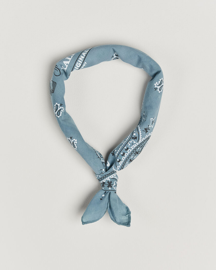 Polo Ralph Lauren Cotton Printed Bandana Vessle Blue – Blå