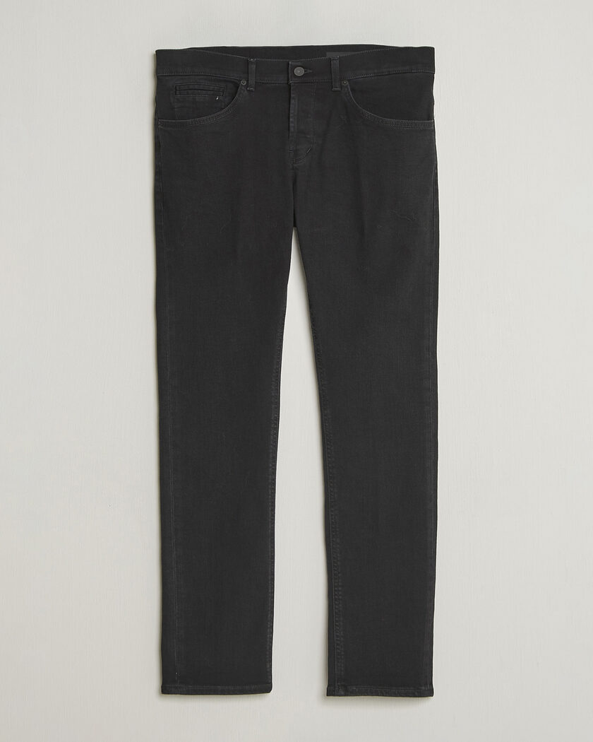 Dondup George Jeans Washed Black – Svart
