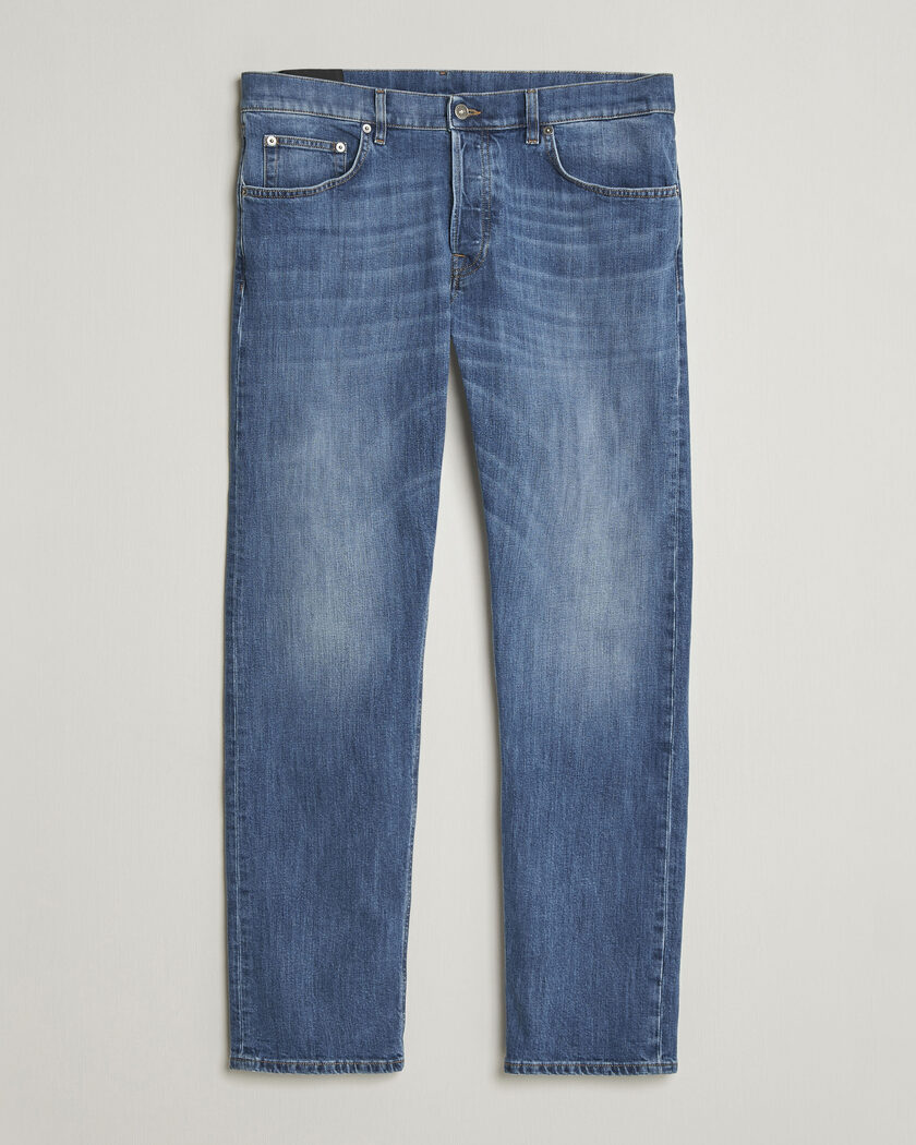 Dondup Icon Regular Fit Jeans Medium Blue – Blå