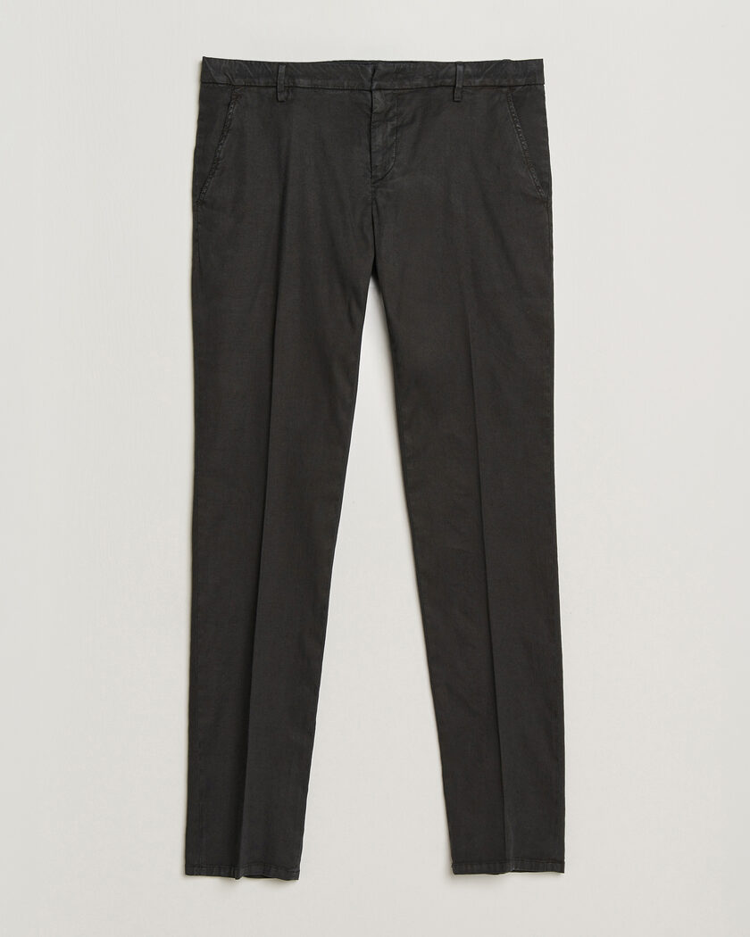 Dondup Spiritisimo Linen Stretch Chinos Black – Svart
