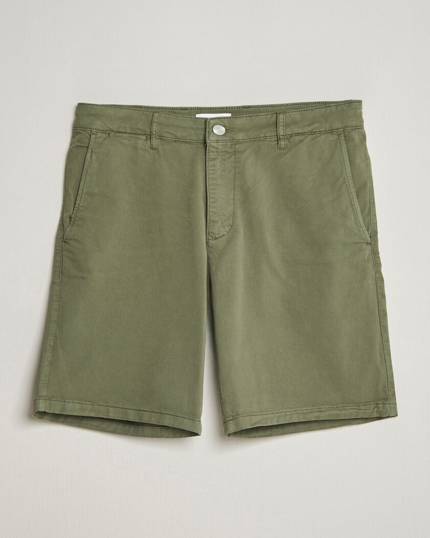 NN07 Aden Regular Fit Chinos Capers Green – Grønn