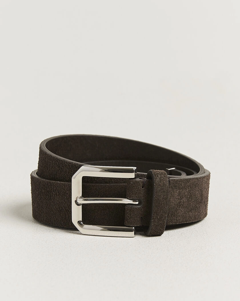 Brunello Cucinelli Classic Belt Brown Suede – Brun
