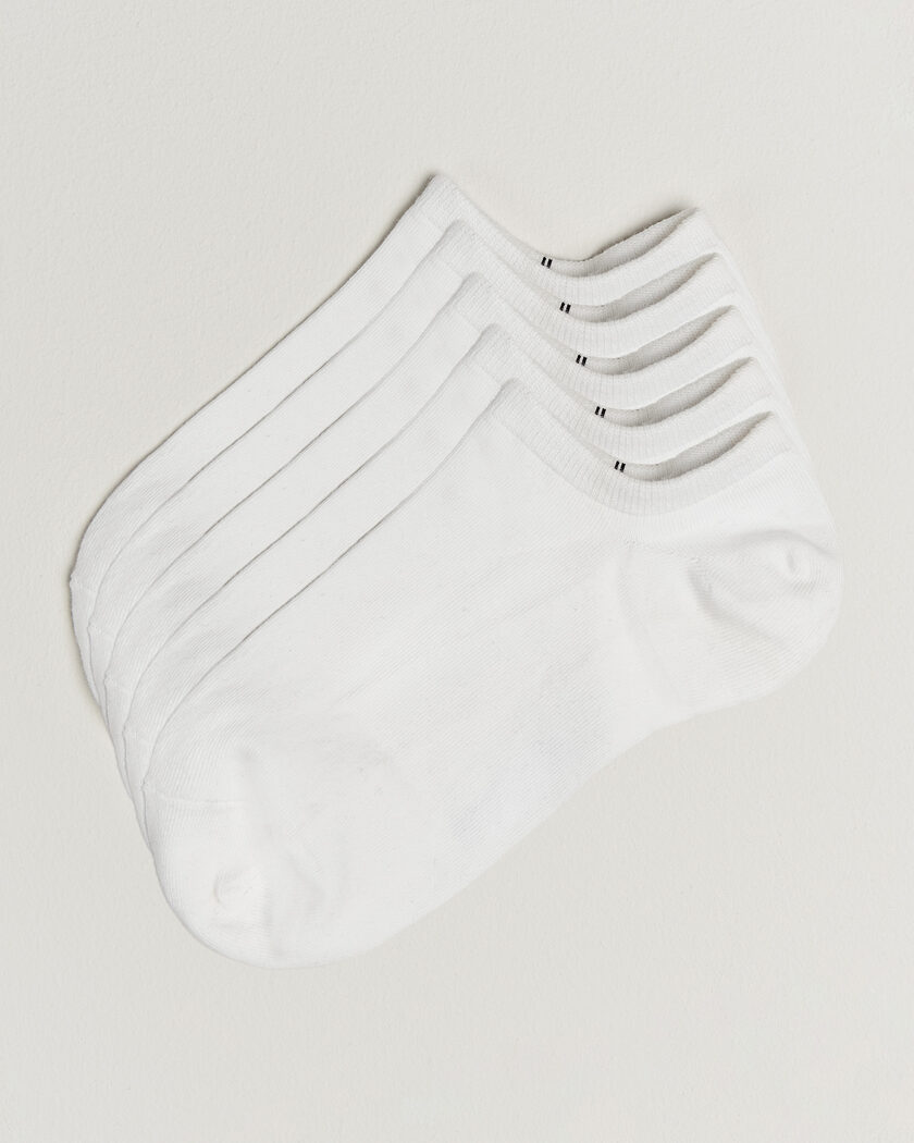 Bread & Boxers 5-Pack Ankle Sock White – Hvit