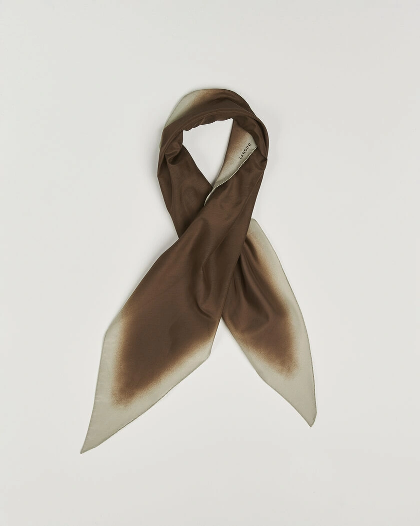 Lardini Cotton/Silk Scarf Brown – Brun
