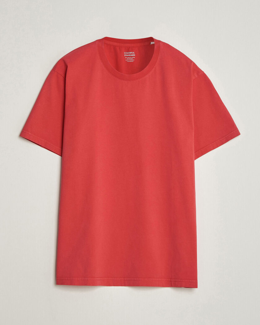 Colorful Standard Classic Organic T-Shirt Faded Red – Rød