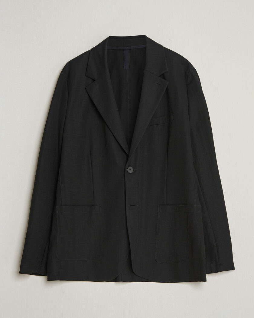 Harris Wharf London Rayon Travel Blazer Black – Svart