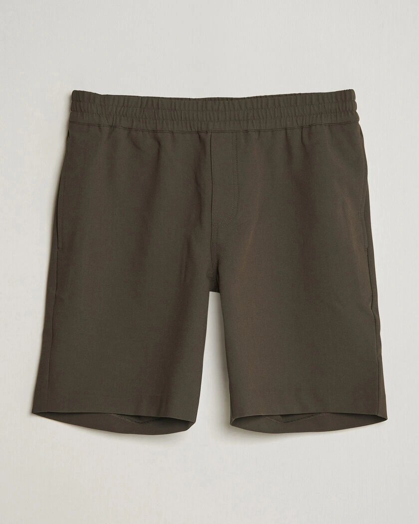 Samsøe Samsøe Smith Drawstring Shorts Black Olive – Grønn