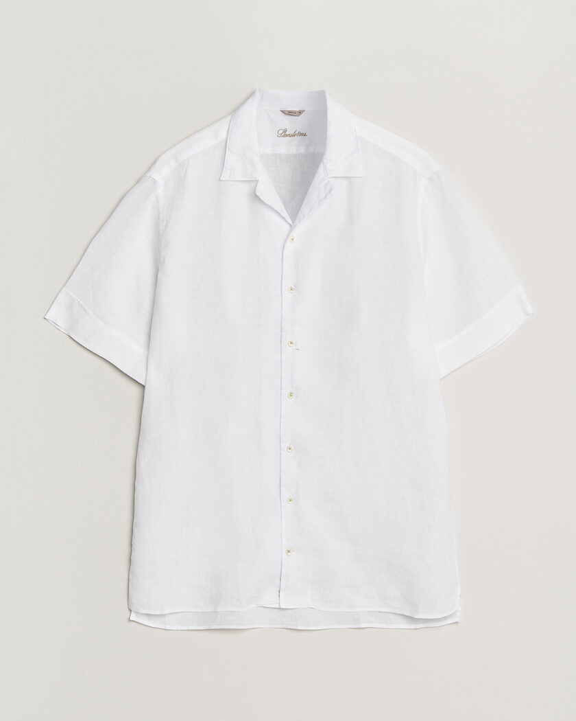 Stenströms Short Sleeve Linen Shirt White – Hvit