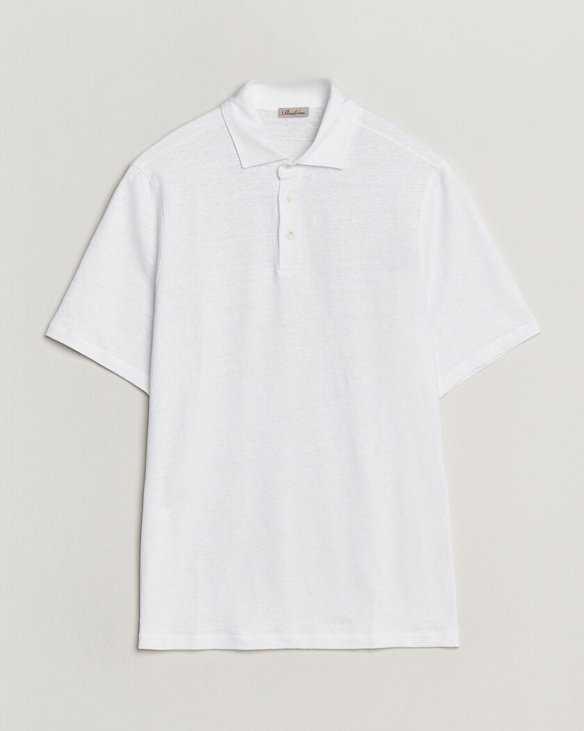 Stenströms Linen Polo Shirt White – Hvit