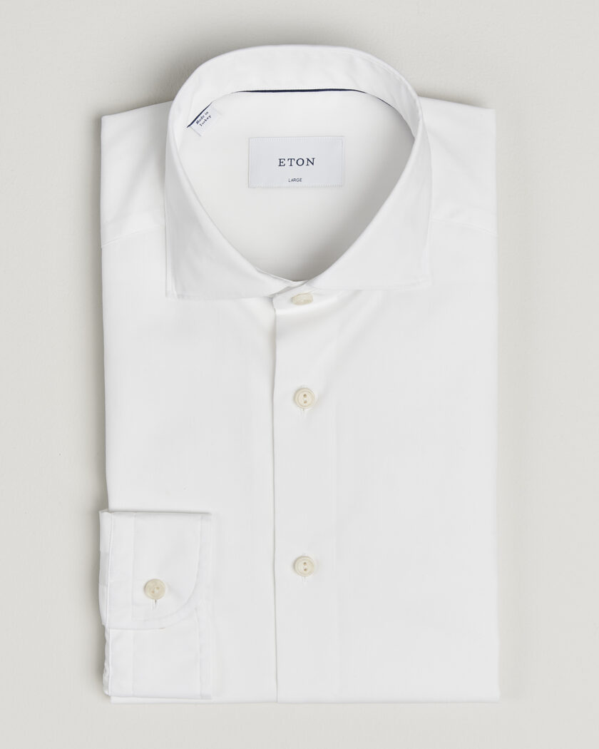 Eton Casual Fit Breeze Poplin Shirt White – Hvit