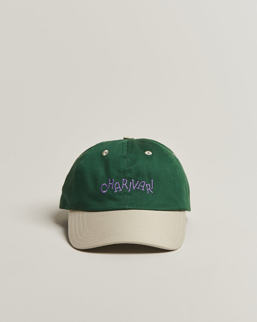 Drake's Charivari Twill Baseball Cap Green/Ecru – Flerfarget