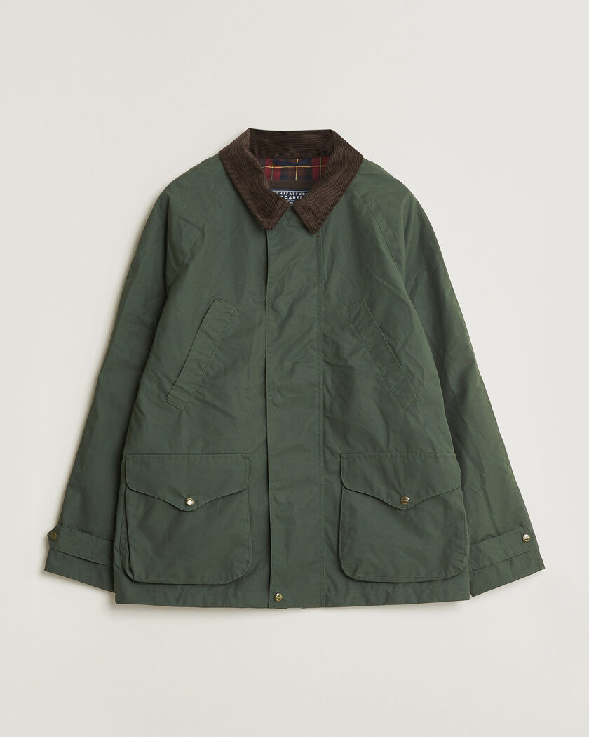 Manifattura Ceccarelli Dry Wax Rain Caban Dark Green – Grønn