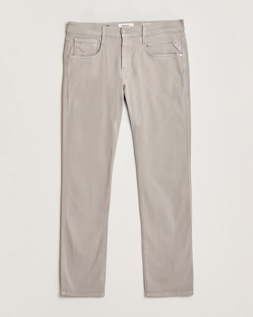 Replay Anbass Hyperflex X.Lite 5-Pocket Pants Light Grey – Grå