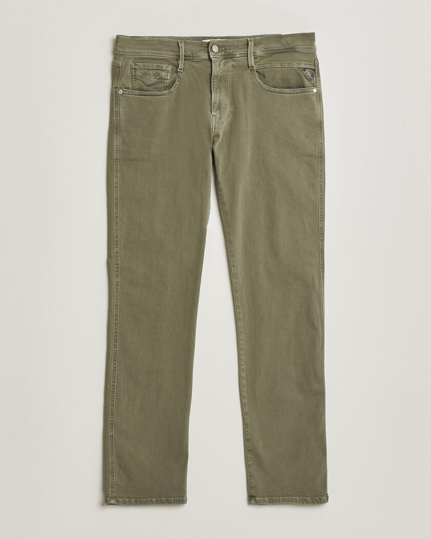 Replay Anbass Hyperflex X.Lite 5-Pocket Pants Military Green – Grønn