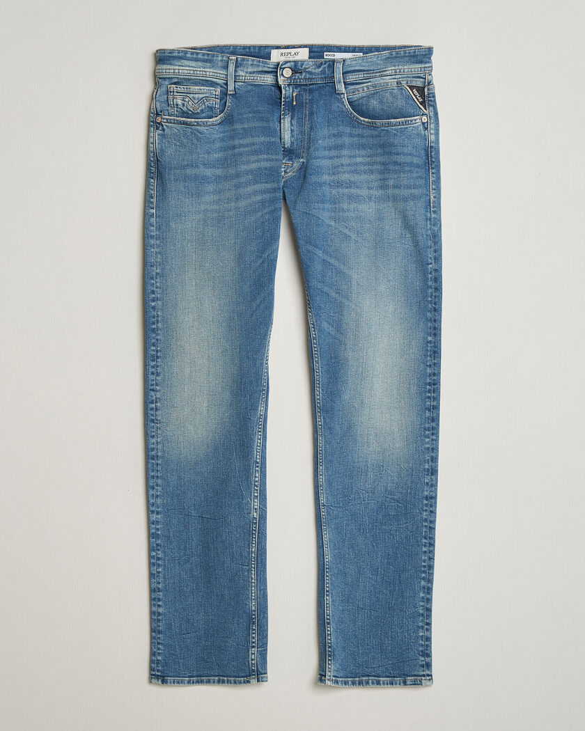 Replay Rocco Comfort Fit Stretch Eco Plus Jeans Medium Blue – Blå