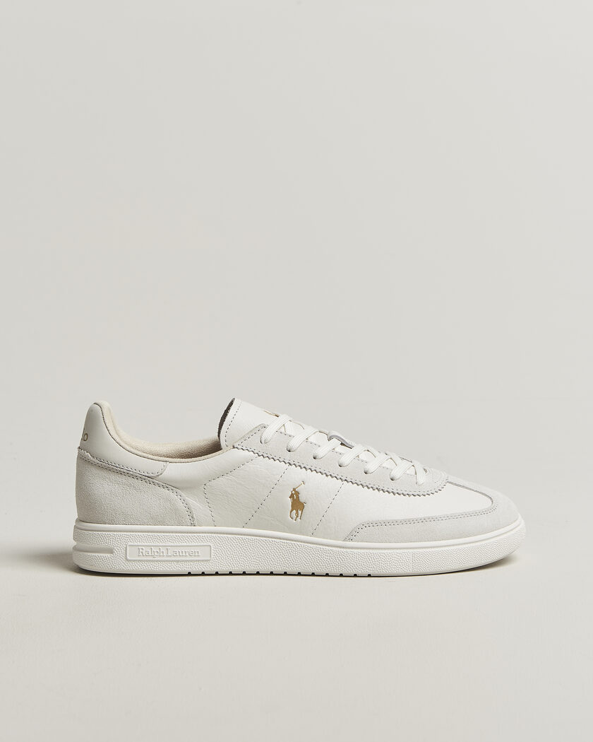 Polo Ralph Lauren Bedford Leather/Suede Sneakers Bianco – Hvit
