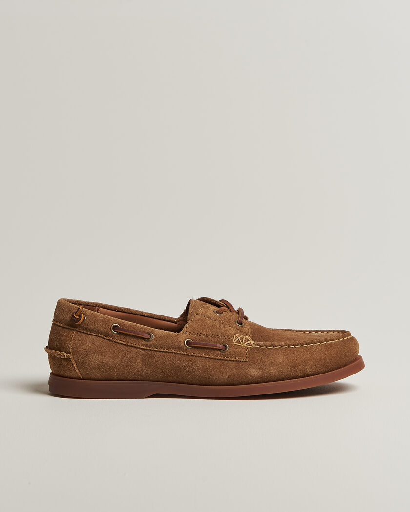 Polo Ralph Lauren Merton Suede Boat Shoe Desert Tan – Brun