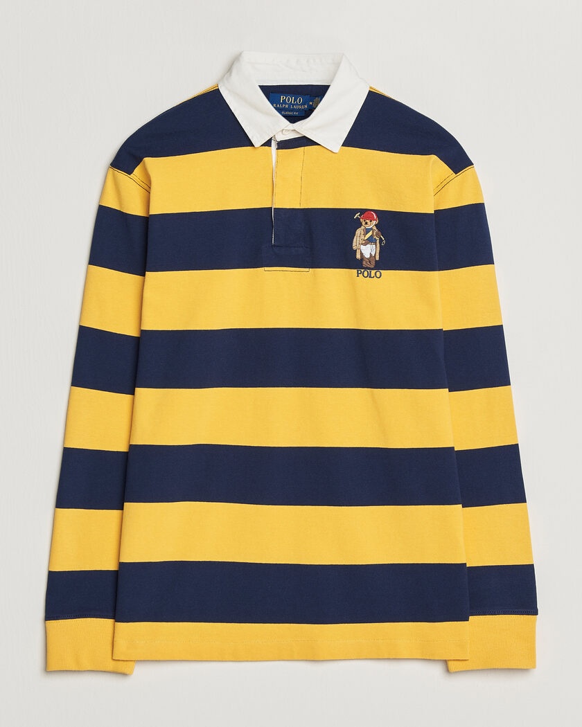 Polo Ralph Lauren Jersey Striped Rugger Newport Navy/Gold – Flerfarget