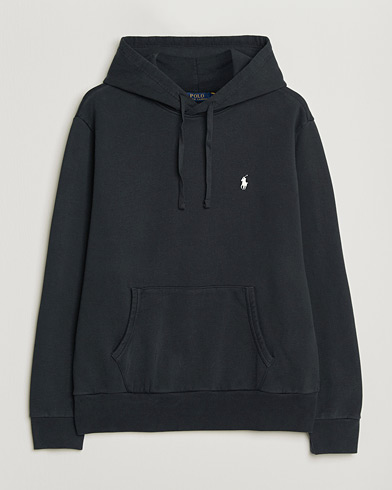Polo Ralph Lauren Loopback Terry Hoodie Polo Black – Svart