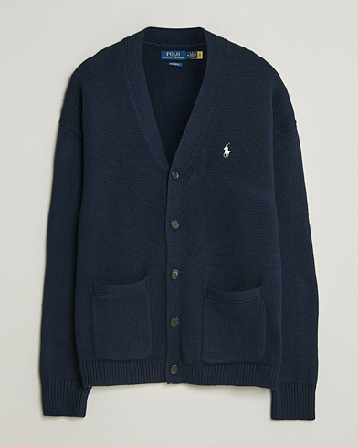 Polo Ralph Lauren Cotton Cardigan Hunter Navy – Blå