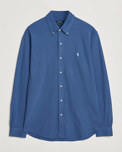 Polo Ralph Lauren Featherweight Mesh Shirt Old Royal – Blå