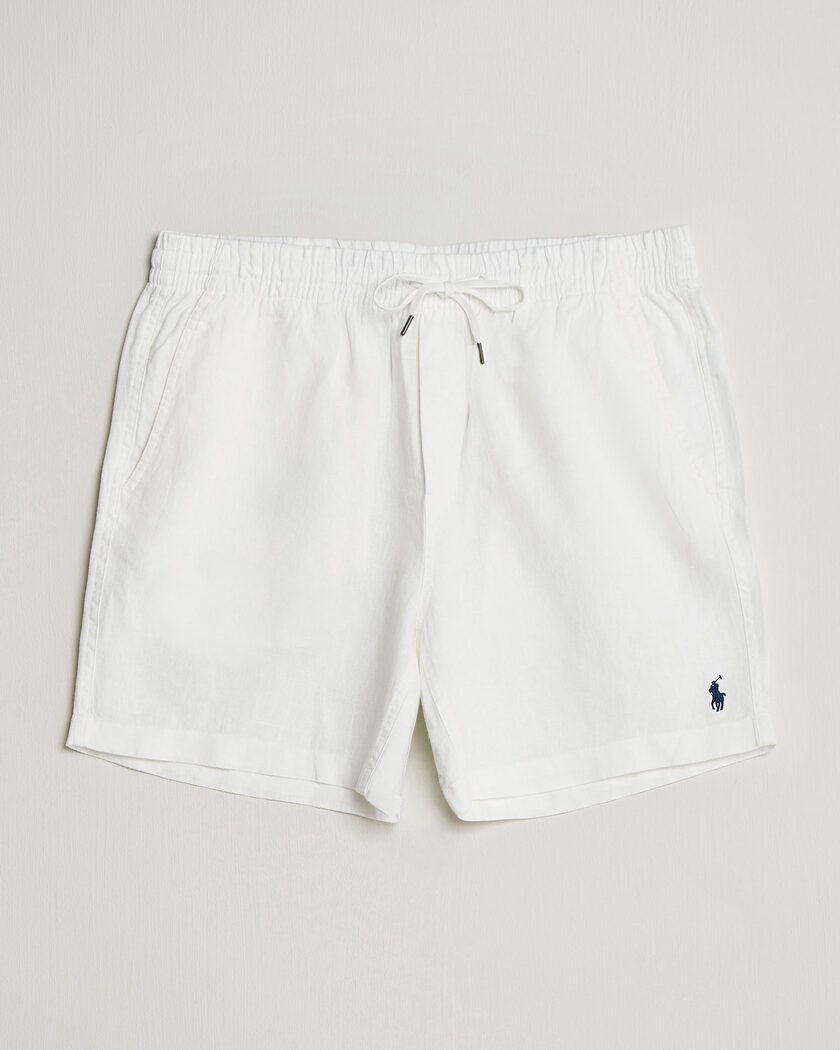 Polo Ralph Lauren Dyed Linen Shorts White – Hvit
