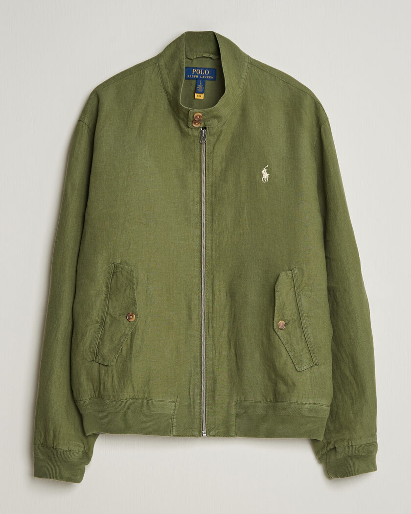 Polo Ralph Lauren Linen Herringbone Windbreaker Garden Trail – Grønn