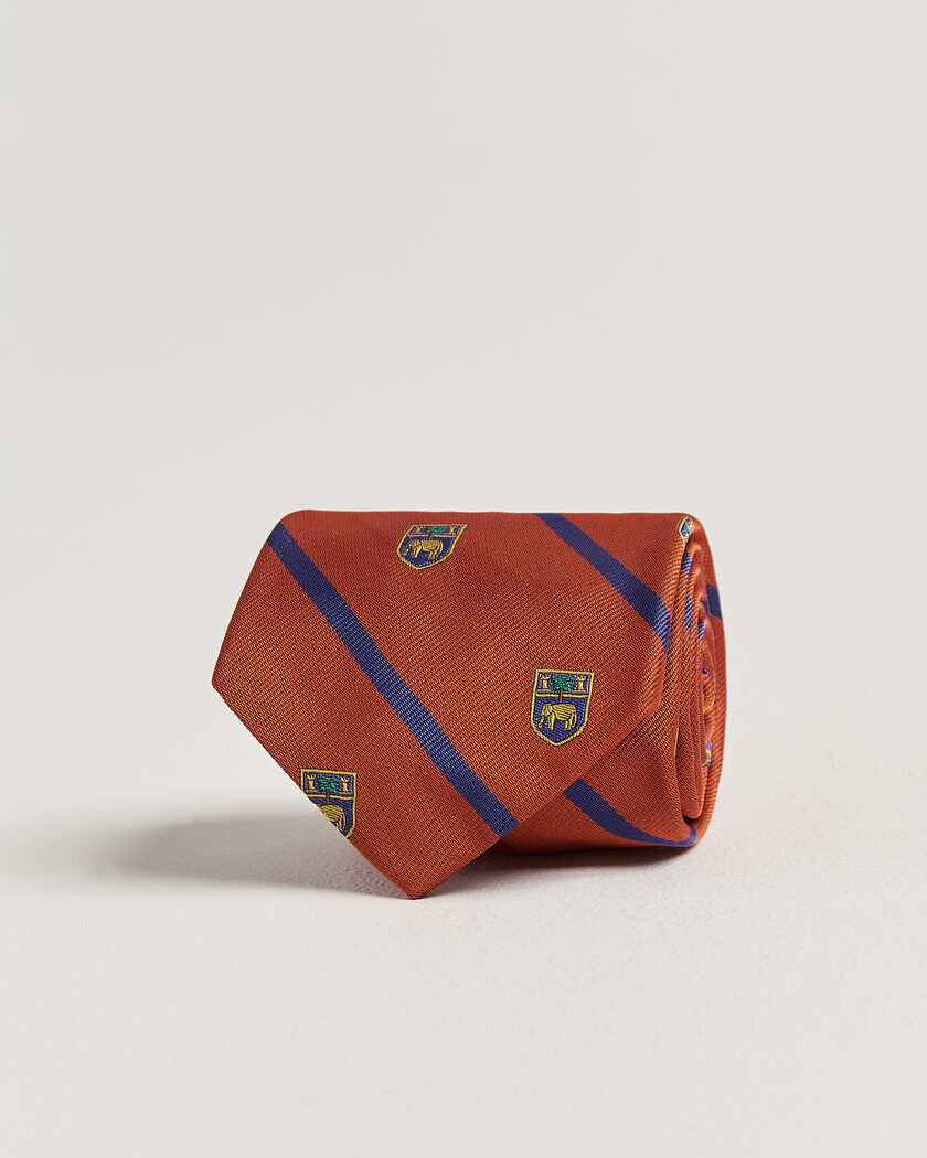 Polo Ralph Lauren Elephant Palm Club Tie Orange – Oransje