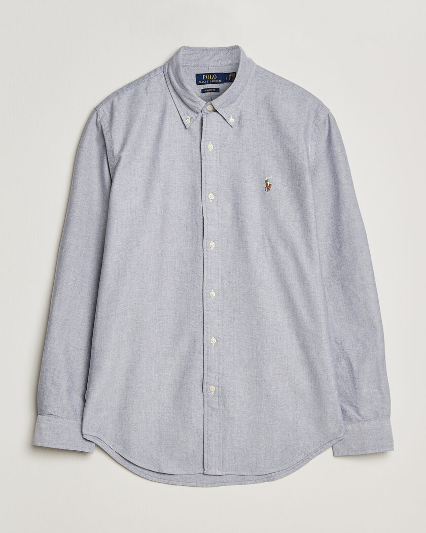 Polo Ralph Lauren Custom Fit Oxford Shirt Navy – Blå