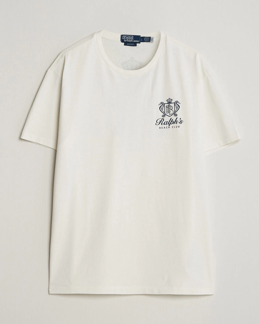 Polo Ralph Lauren Ralph's Beach Club Back Print Tee White – Hvit