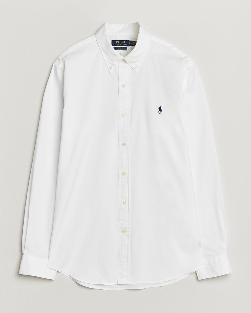 Polo Ralph Lauren Custom Fit Garment Twill Shirt White – Hvit