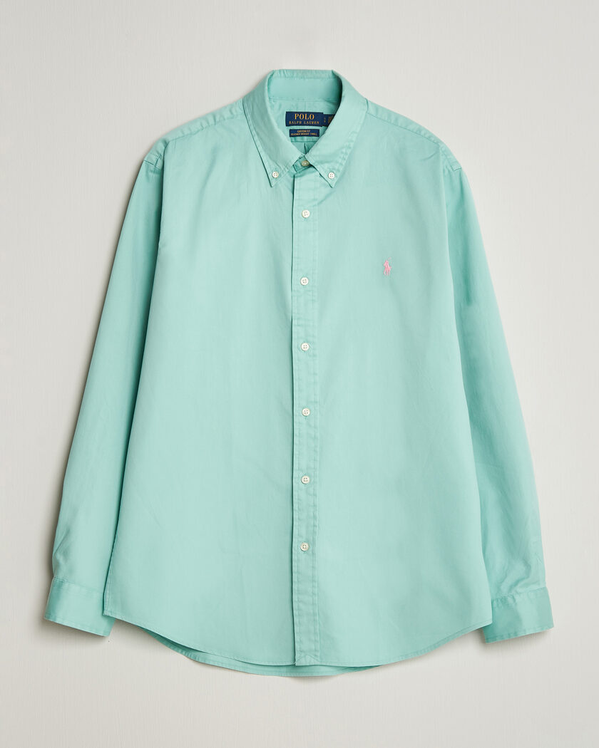 Polo Ralph Lauren Custom Fit Garment Twill Shirt Celadon – Grønn