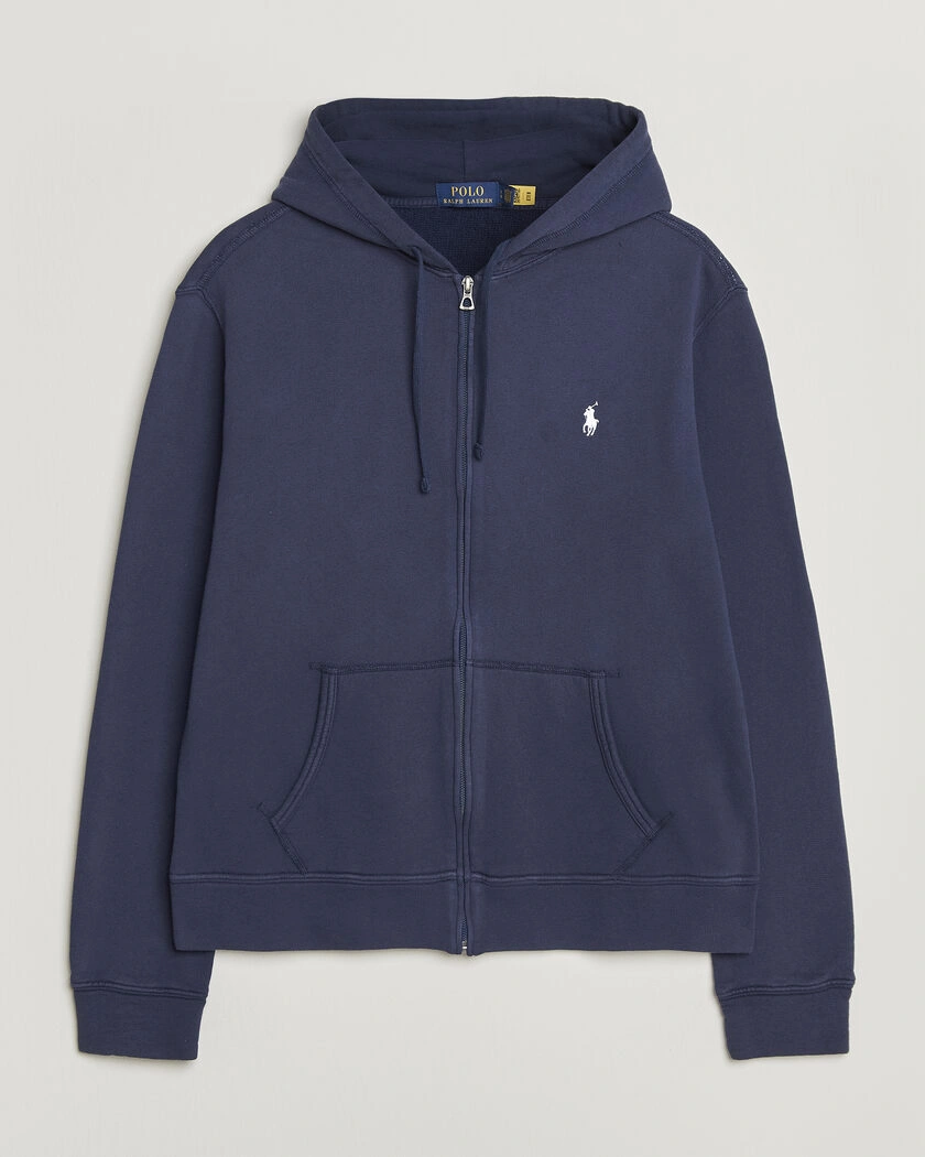 Polo Ralph Lauren Island Terry Full Zip Hoodie Newport Navy – Blå
