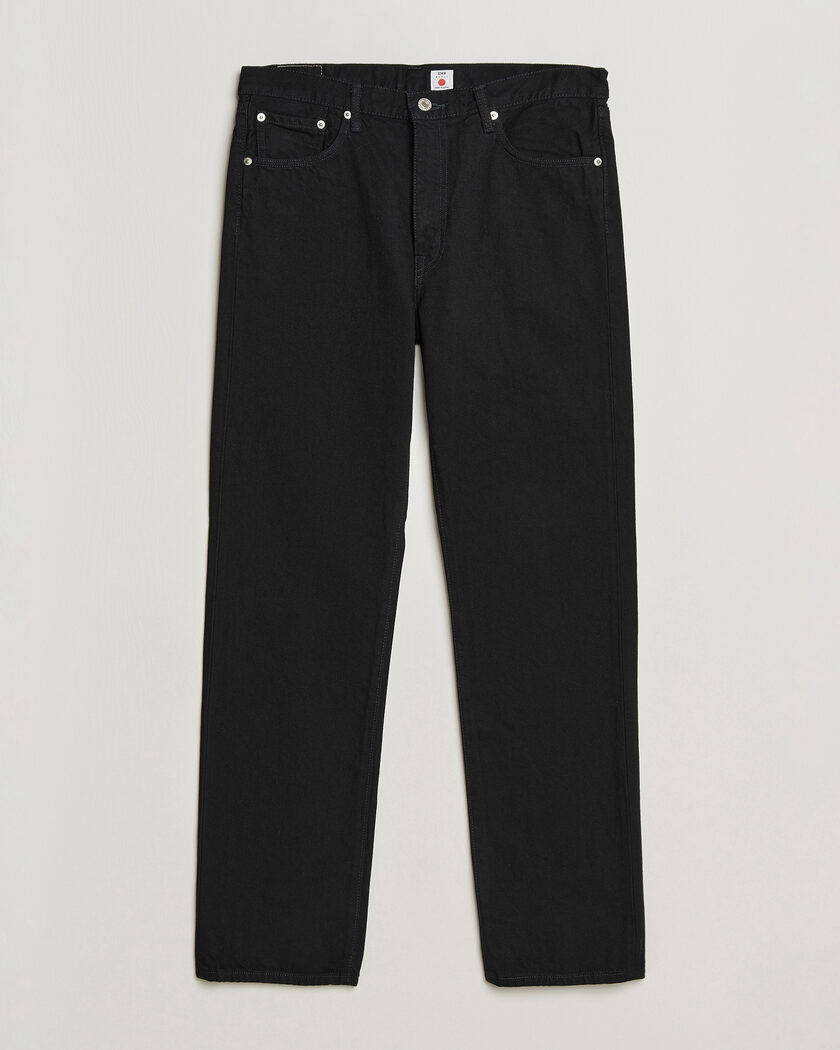 EDWIN Regular Straight Jeans Unwashed Black – Svart